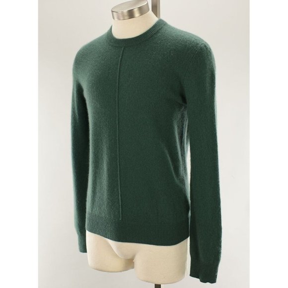 ATM ANTHONY THOMAS MELILLO Aspen Green Exposed Seam Cashmere Sweater SMALL NWT